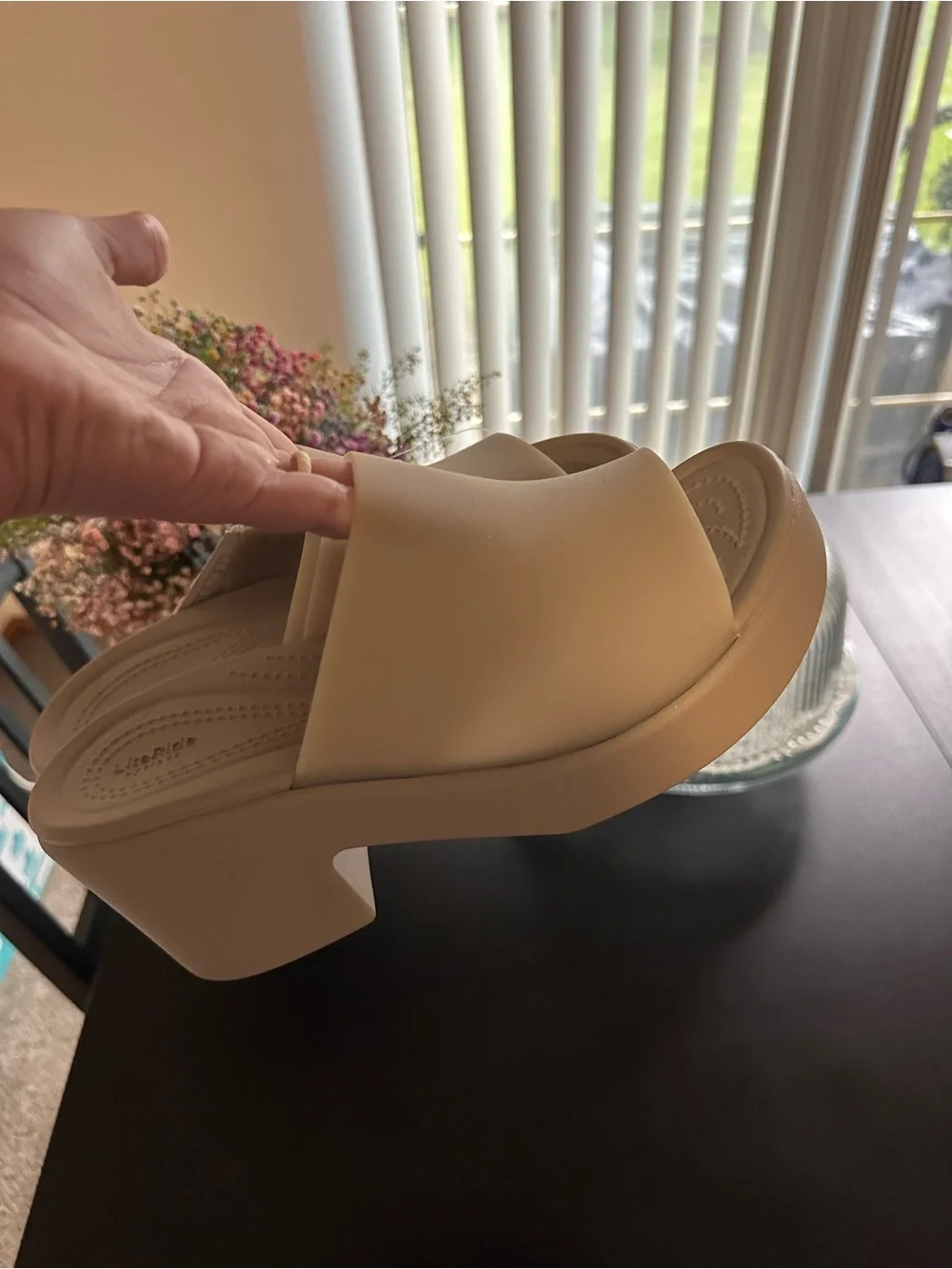 Crocs Women's Brooklyn Slide Heel Sandals 8